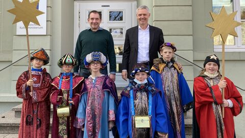 Begrüßung der Sternsinger im Kultusministerium