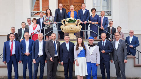 Hessisches Kabinett tagt auf dem 60. Hessentag in Pfungstadt
